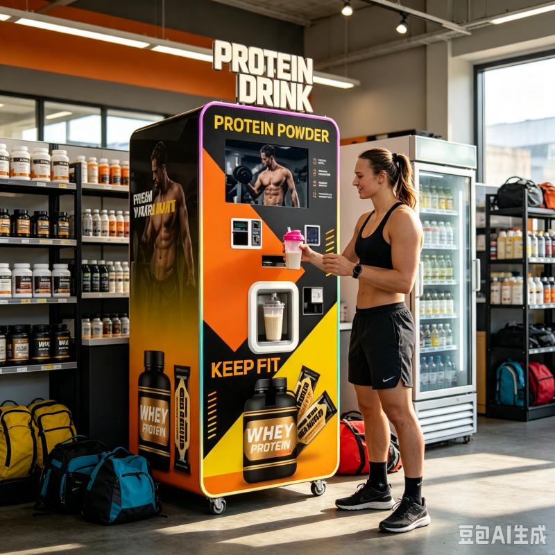 Nutrition Fitness Club - 자동 단백질 쉐이크 자판기 맞춤형 디지털